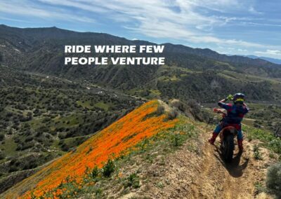 ride where few venture